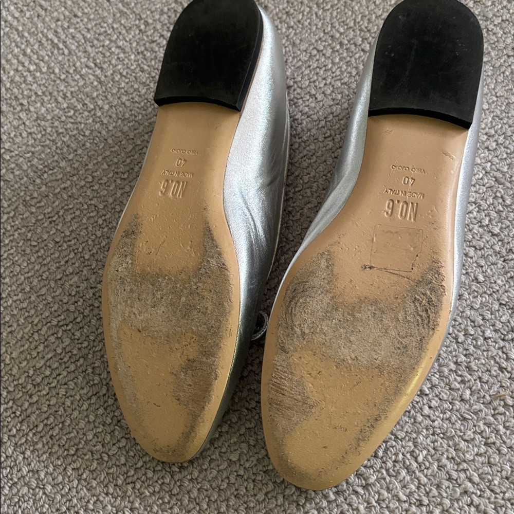 Silver ballet flats from No. 6 size 40 - Picture 6 of 6